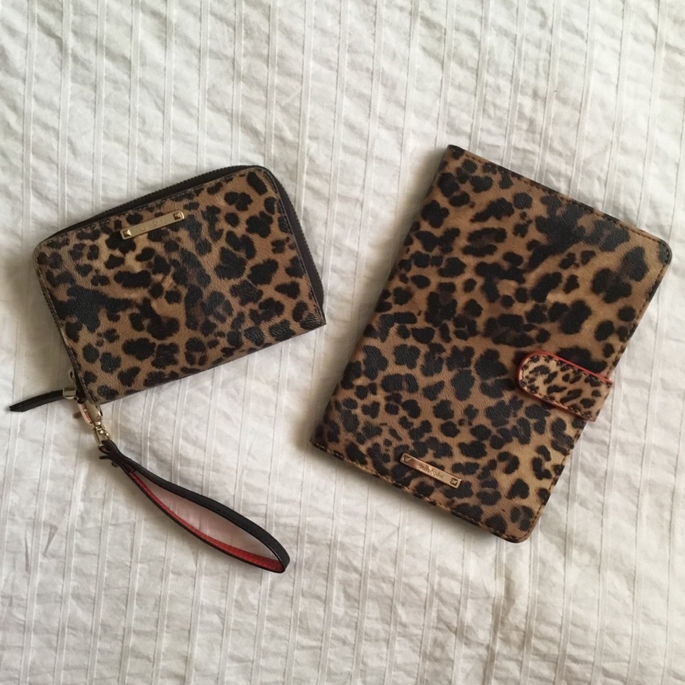 Stella and Dot Chelsea Leopard Wallet & Ipad Case